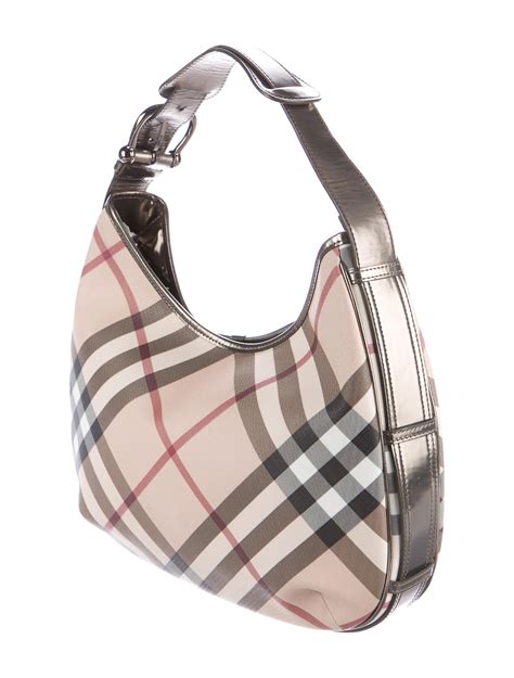 nova check burberry hobo|Burberry nova check shoulder.